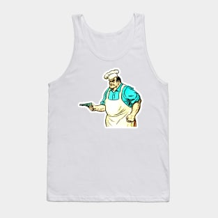 Cook armed with revolver Tank Top